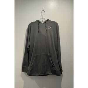 Gymshark Men’s Size Medium Gray Pullover Sweater Hoodie Long Sleeve Comfy